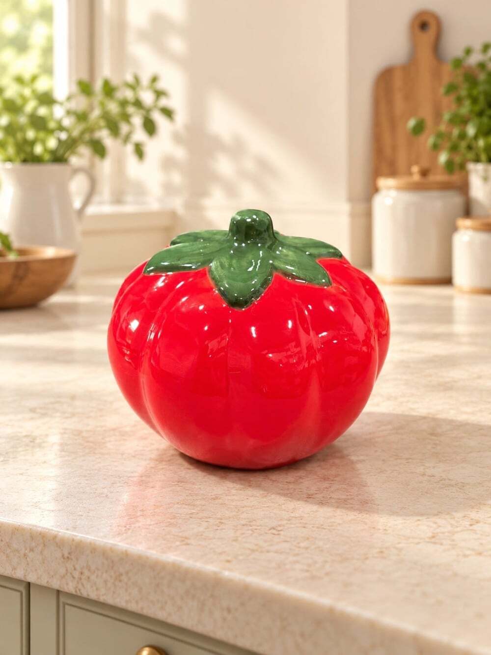 New Ceramic Red Tomato Room Decor Decoration Figurine Sculpture